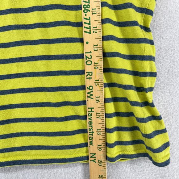SAINT JAMES Top Womens 4 Striped 3/4 Sleeve Jersey Cotton Yellow Green FRANCE - Picture 15 of 16